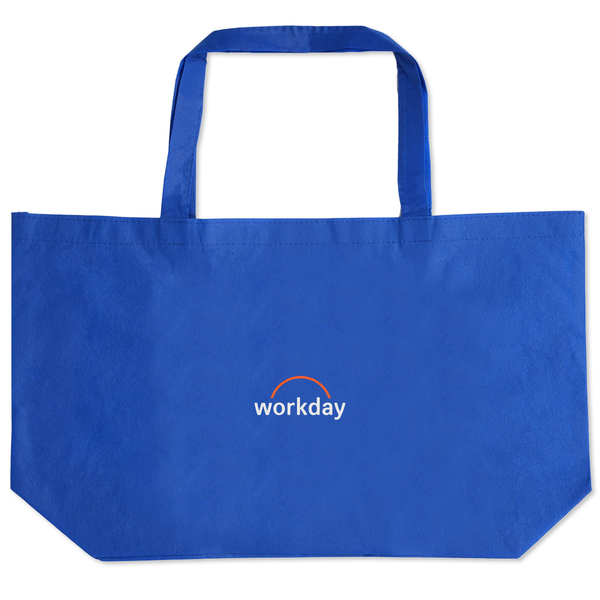 Big Boy Non-Woven Shopper Tote- Royal